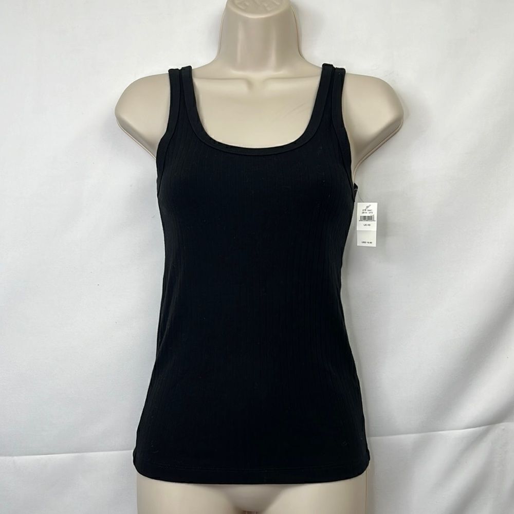 Aerie Black Ribbed tank top NWT size XS